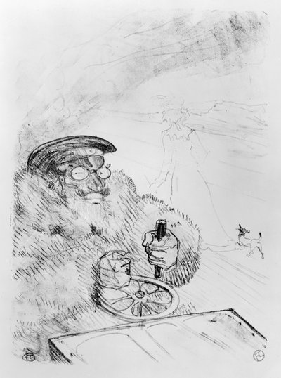 The Motorist, 1896 by Henri de Toulouse Lautrec